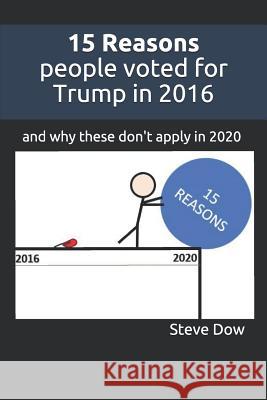 15 Reasons people voted for Trump in 2016: and why these don't apply in 2020 Steve Dow 9781733251020 Broad Vine Press