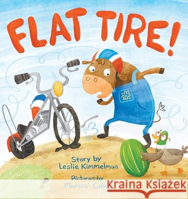 Flat Tire! Leslie Kimmelman Marcus Cutler 9781733568227 Pigman Books
