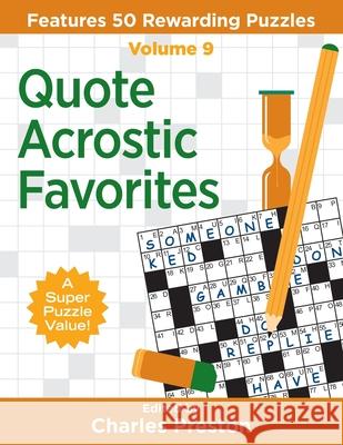 Quote Acrostic Favorites: Features 50 Rewarding Puzzles Charles Preston 9781734048360 Aka Associates