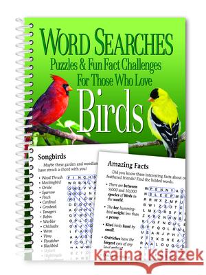 Word Searches, Puzzles and Fun Facts for Those Who Love Birds Product Concept Editors 9781735024523