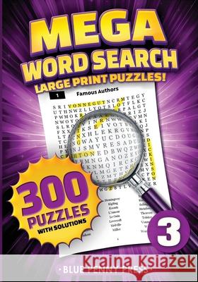 MEGA Word Search (Volume 3) Blue Penny Press 9781736714928 Blue Penny Press