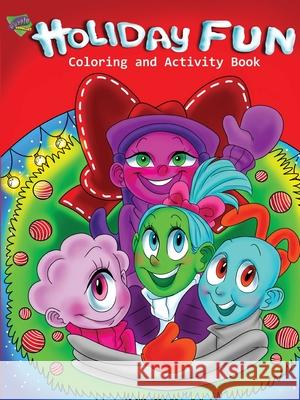 Holiday Fun Coloring and Activity Book Dill Purple Geniuses Media 9781737536901