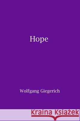 Hope Wolfgang Giegerich 9781738860647