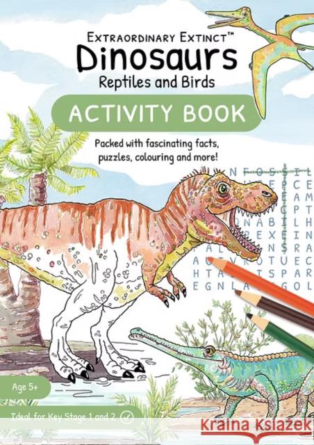 Dinosaurs Reptiles and Birds: Activity Book Jennifer Watson 9781739461799