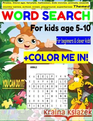 Themed Word Search for kids age 5-10 Richard Mann Amazing Puzzles 9781739983628 Amazing Puzzles
