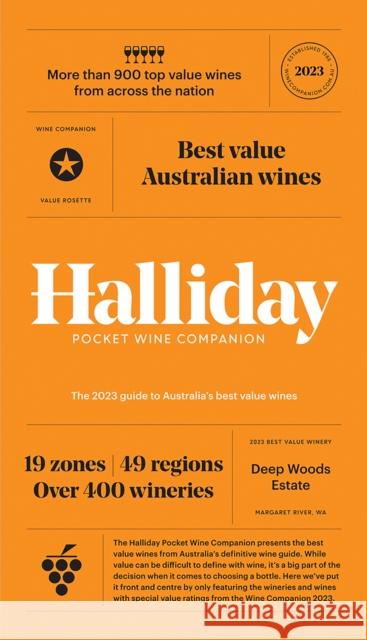 Halliday Pocket Wine Companion 2023: The 2023 Guide to Australia's Best Value Wines James Halliday 9781743799208 Hardie Grant Books