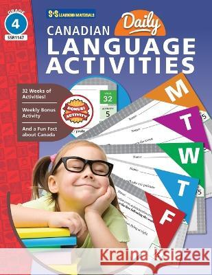 Canadian Daily Language Activities Grade 4 Eleanor M Summers 9781771587334