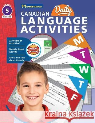 Canadian Daily Language Activities Grade 5 Eleanor M Summers 9781771587341 On the Mark Press