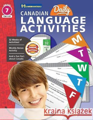 Canadian Daily Language Activities Grade 7 Eleanor M Summers 9781771587464