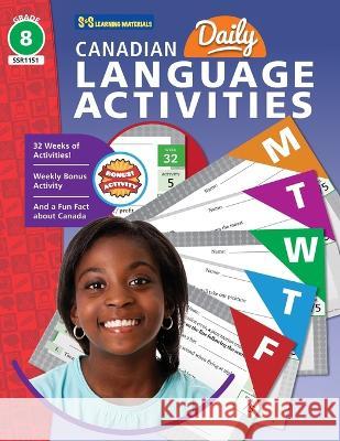 Canadian Daily Language Activities Grade 8 Eleanor M Summers 9781771587471 On the Mark Press