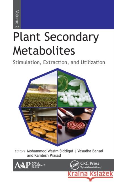 Plant Secondary Metabolites, Volume Two: Stimulation, Extraction, and Utilization Mohammed Wasim Siddiqui Vasudha Bansal Kamlesh Prasad 9781771883542 Apple Academic Press