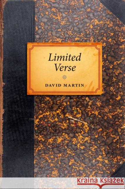 Limited Verse David Martin 9781773855301 University of Calgary Press