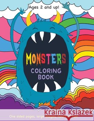 Monsters Coloring Book for Kids Ages 2 and Up! Engage Books 9781774378373