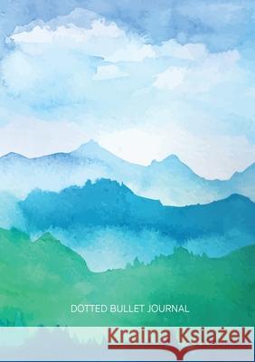 Watercolor Blue & Green Hills - Dotted Bullet Journal: Medium A5 - 5.83X8.27 Blank Classic 9781774379684