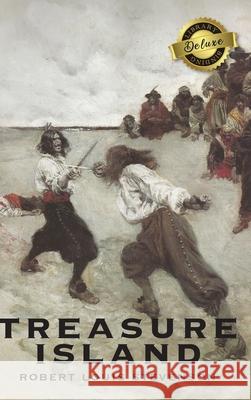 Treasure Island (Deluxe Library Edition) (Illustrated) Robert Louis Stevenson 9781774379721 Engage Books