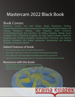 Mastercam 2022 Black Book Gaurav Verma Matt Weber 9781774590379 Cadcamcae Works