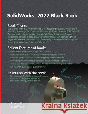 SolidWorks 2022 Black Book Gaurav Verma Matt Weber 9781774590492 Cadcamcae Works