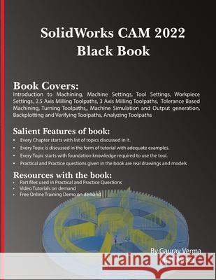 SolidWorks CAM 2022 Black Book Gaurav Verma Matt Weber 9781774590539 Cadcamcae Works