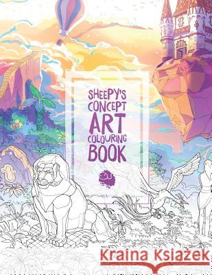 MrSuicideSheep's Concept Art Colouring Book Sheepy 9781775071709 Seeking Blue Records
