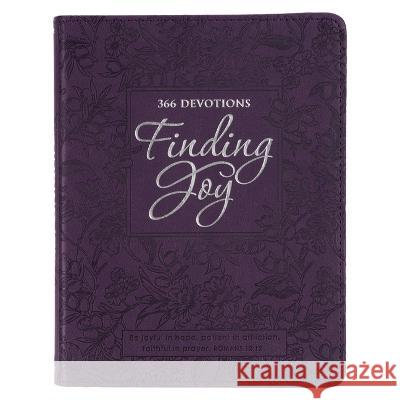 Finding Joy - 366 Devotions, Purple Floral Faux Leather Devotional for Women Christianart Gifts 9781776370276 Christian Art Gifts