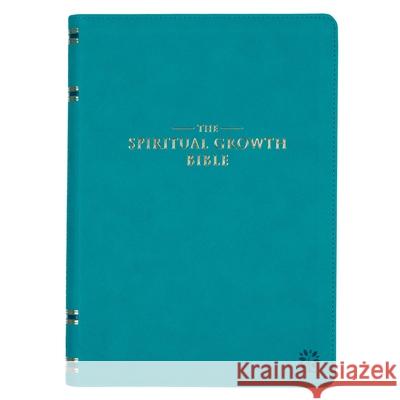 The Spiritual Growth Bible, Study Bible, NLT - New Living Translation Holy Bible, Faux Leather, Teal Christian Art Gifts 9781776370429 Christian Art Gifts Inc