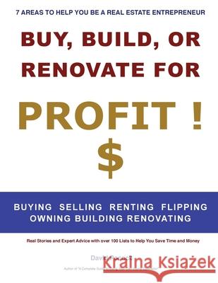 Buy, Build or Renovate For Profit David E Pocock 9781777268305 Building or Renovating