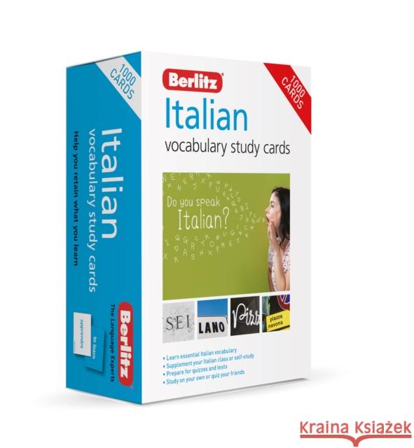 Berlitz Vocabulary Study Cards Italian (Language Flash Cards) Berlitz Publishing Company 9781780045382