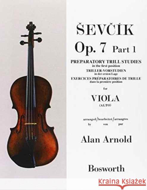 Viola Studies Op.7 Part1: Preparatory Trill Studie  9781780385372 Music Sales Ltd