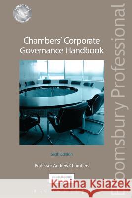 Chambers' Corporate Governance Handbook Andrew Chambers 9781780434827 Bloomsbury Publishing PLC