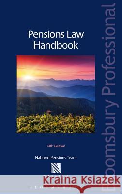 Pensions Law Handbook: 13th Edition  9781780438528 Tottel Publishing