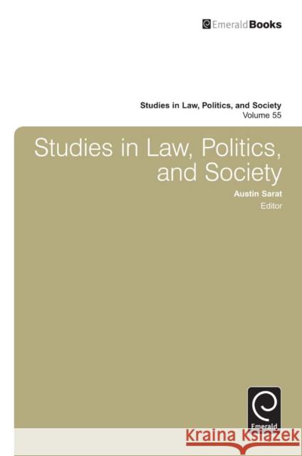 Studies in Law, Politics and Society Austin Sarat 9781780520803 0
