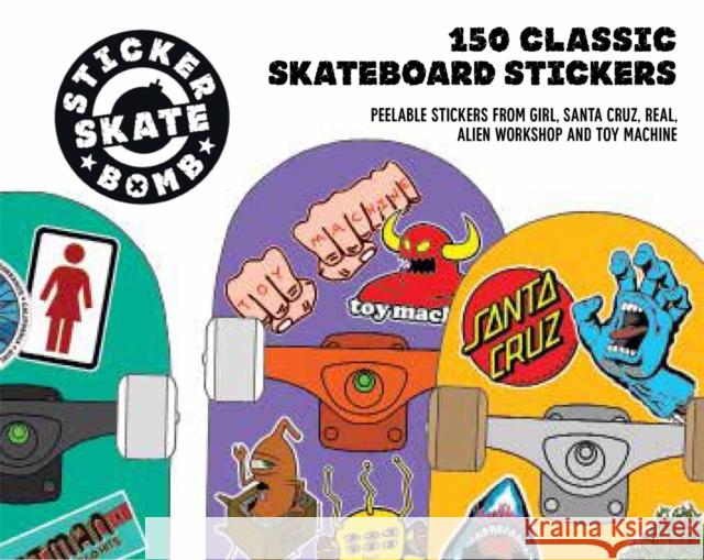 Stickerbomb Skateboard: 150 Classic Skateboard Stickers Studio Rarekwai (Srk) 9781780674124 Laurence King