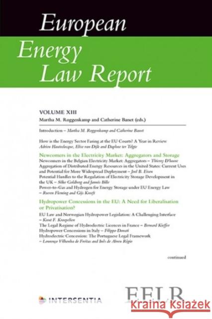 European Energy Law Report XIII Roggenkamp, Martha M. 9781780689500 Intersentia (JL)