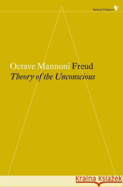 Freud: The Theory of the Unconscious Octave Mannoni 9781781688946 Verso