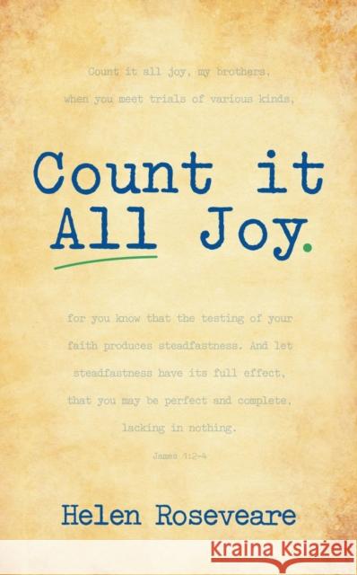 Count It All Joy Helen Roseveare 9781781910610