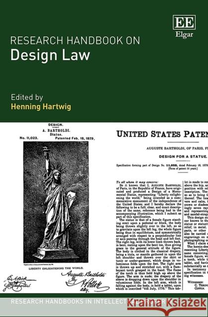 Research Handbook on Design Law Henning Hartwig   9781781955871 Edward Elgar Publishing Ltd