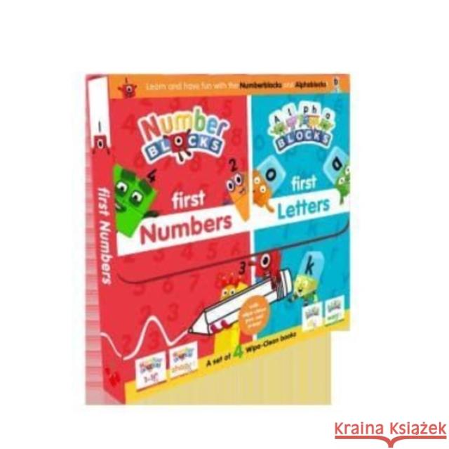Numberblocks and Alphablocks: My First Numbers and Letters Set (4 wipe-clean books with pens included) Sweet Cherry Publishing 9781782269588