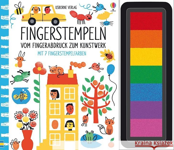 Fingerstempeln: Vom Fingerabdruck zum Kunstwerk Watt, Fiona 9781782322948 Usborne Verlag