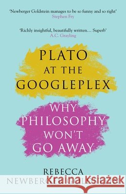 Plato at the Googleplex: Why Philosophy Won't Go Away Rebecca (Author) Newberger Goldstein 9781782395591