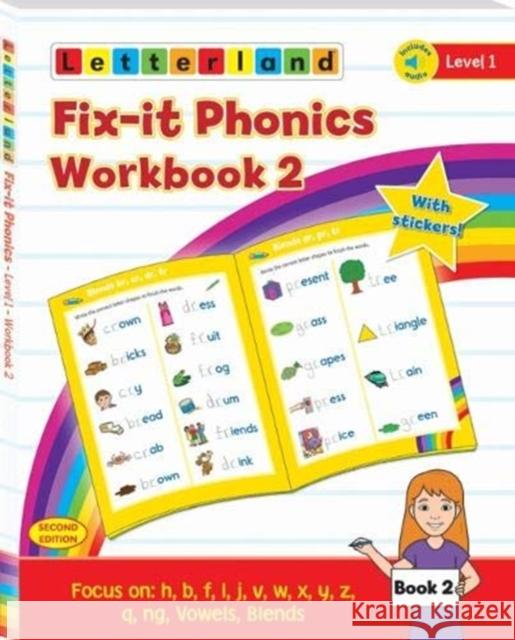 Fix-it Phonics - Level 1 - Workbook 2 (2nd Edition) Lisa Holt 9781782483786 Letterland International