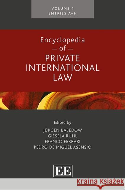 Encyclopedia of Private International Law  9781782547228 