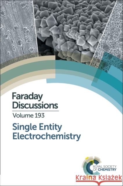 Single Entity Electrochemistry: Faraday Discussion 193  9781782624813 Royal Society of Chemistry