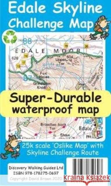 Edale Skyline Challenge Map David Brawn 9781782750697 Discovery Walking Guides Ltd