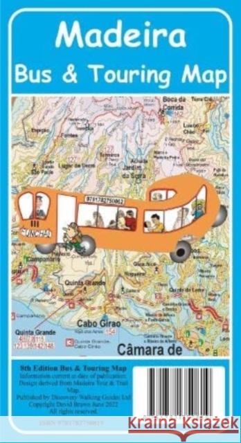 Madeira Bus and Touring Map David Brawn 9781782750819 Discovery Walking Guides Ltd