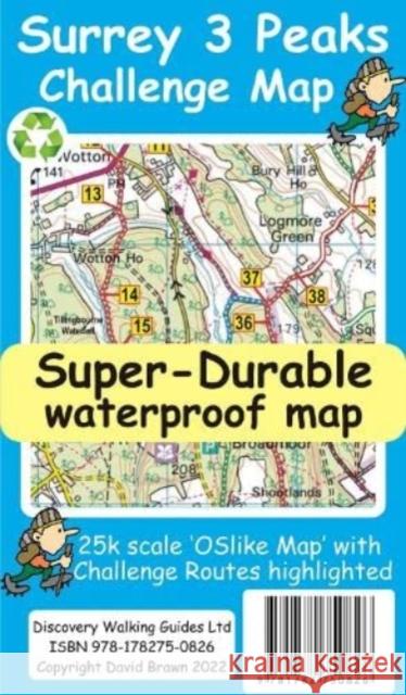 Surrey 3 Peaks Challenge Map and Guide David Brawn 9781782750826