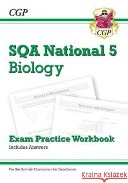 National 5 Biology: SQA Exam Practice Workbook - includes Answers CGP Books CGP Books  9781782949923 Coordination Group Publications Ltd (CGP)