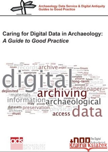 Caring for Digital Data in Archaeology: A Guide to Good Practice Archaeology Data Service and Digital Ant 9781782972495 Oxbow Books