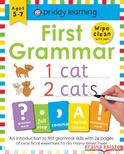 First Grammar Roger Priddy 9781783415571 Wipe Clean Workbooks