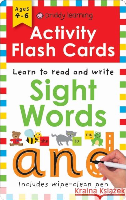 Activity Flash Cards Sight Words Roger Priddy   9781783417582 Priddy Books