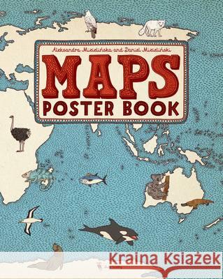 Maps Poster Book Aleksandra Mizielinski 9781783702039 Templar Publishing